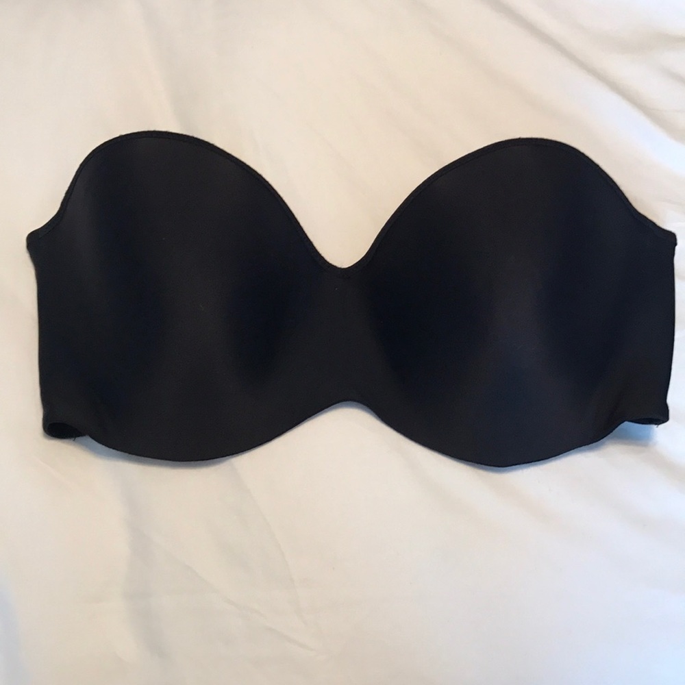 Black strapless bra - never worn
